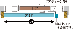 図を参考に[W]を測ります。